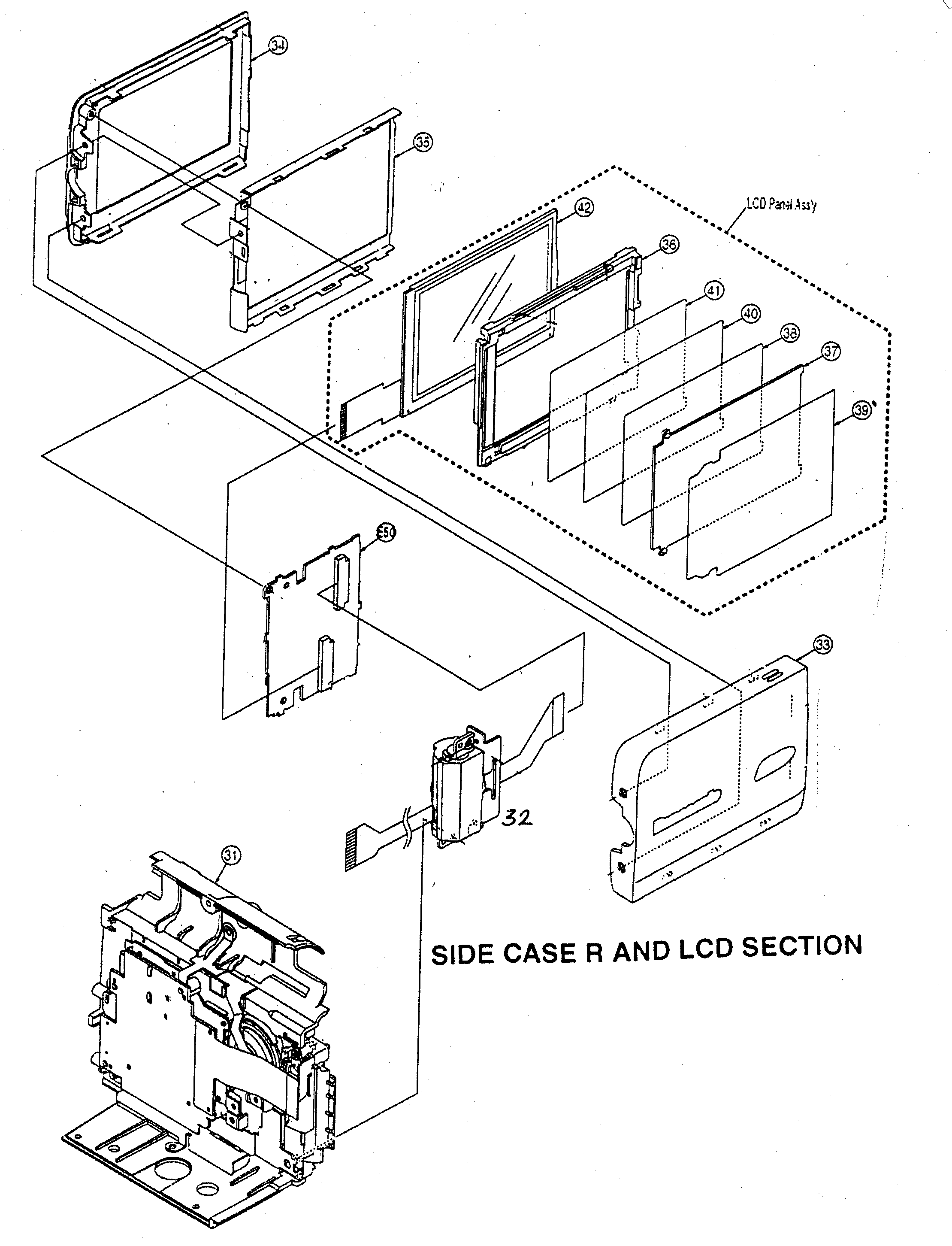 Side case r/lcd