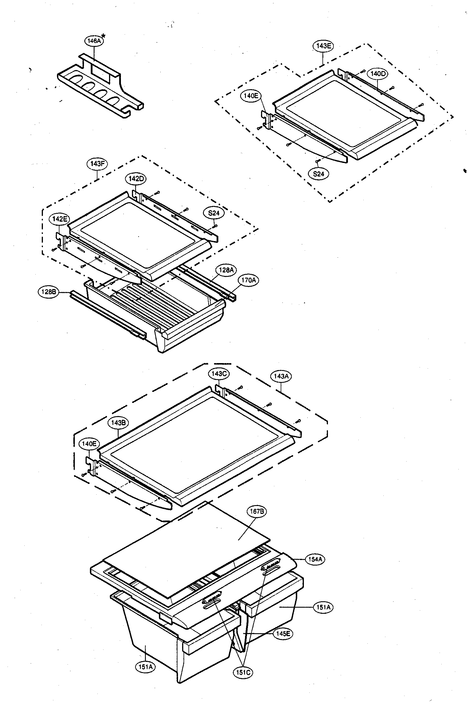 Refrigerator parts
