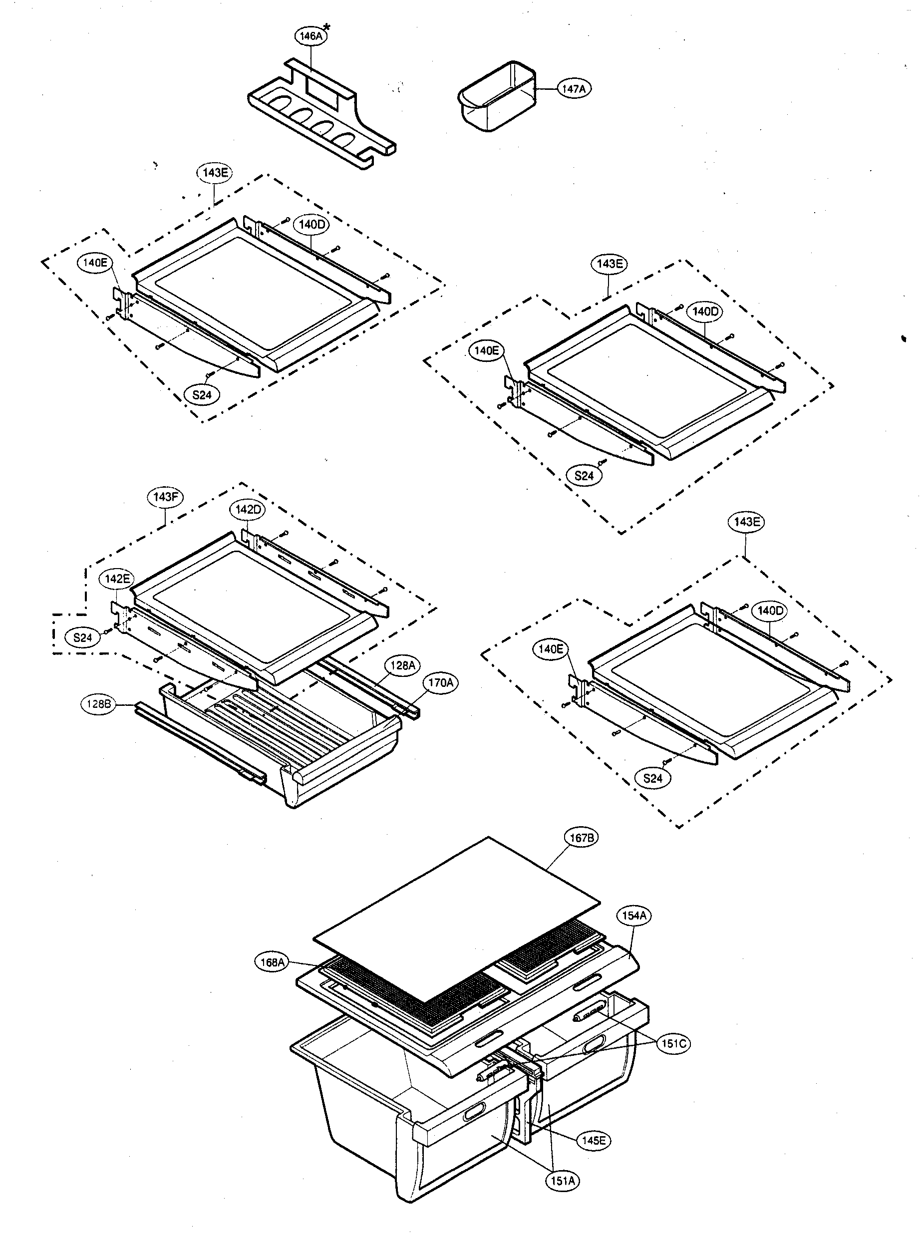 Refrigerator parts