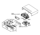 Toshiba SD-V291U cabinet parts diagram