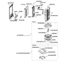 Panasonic TC-20LA2D cabinet parts diagram