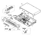Sony DVP-NS755V cabinet parts diagram