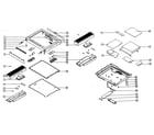Audiovox D1210 cabinet parts diagram