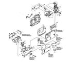 Hitachi DZ-MV550A cabinet parts 1 diagram