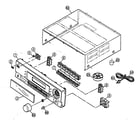 JVC RX-6040B cabinet parts diagram