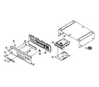 Denon DVD-2800II cabinet parts diagram