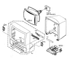 Toshiba MD13P1 cabinet parts diagram