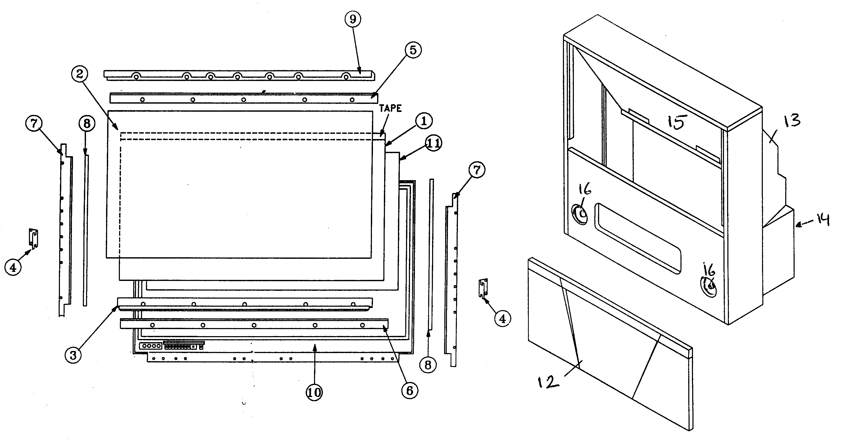 CABINET PARTS