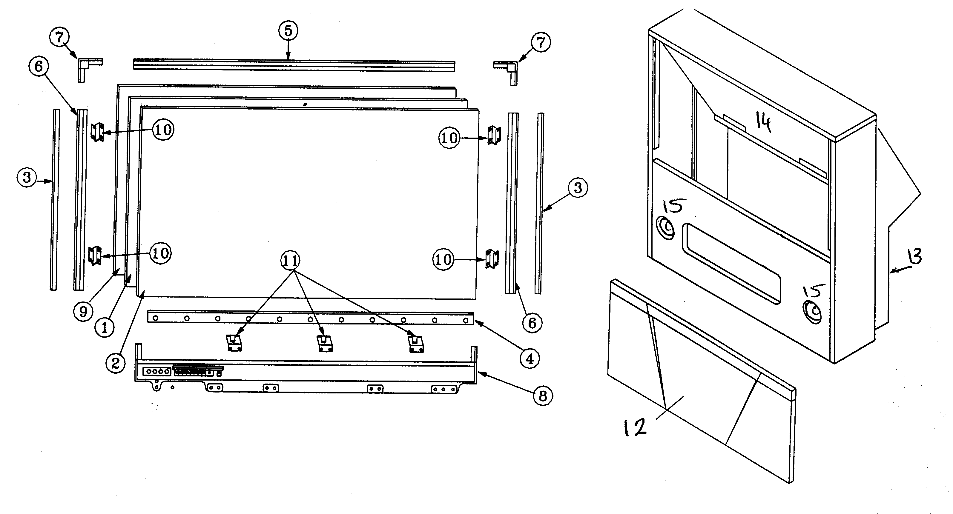 Cabinet parts
