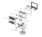Samsung LTP2045 cabinet parts diagram