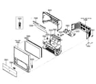 Samsung HCP4241W cabinet parts diagram