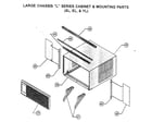 Friedrich YL24J35C-A cabinet/mounting parts diagram