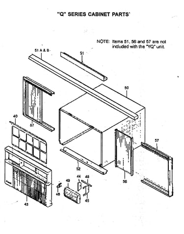 Cabinet/mounting parts