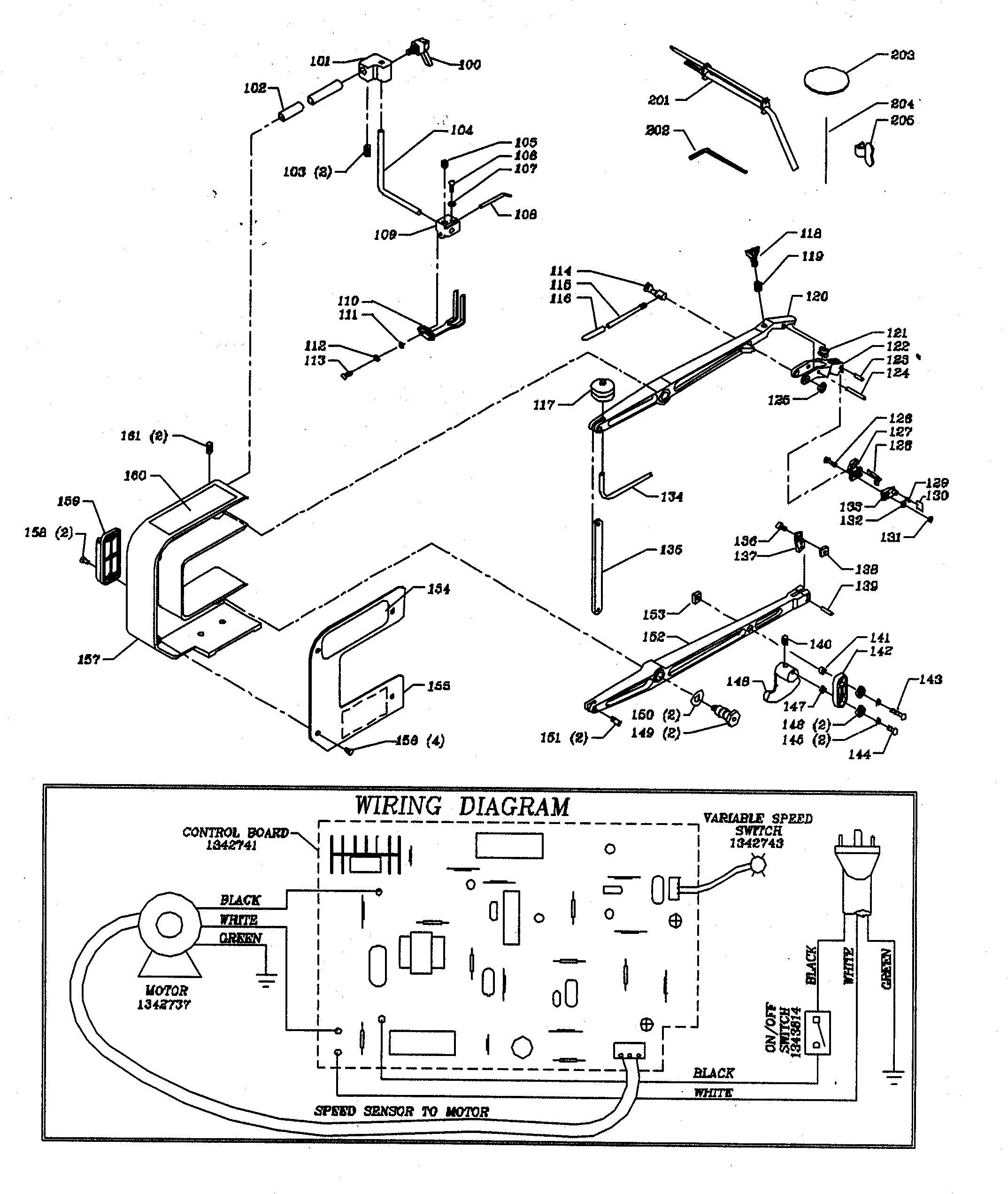 Arm assy/wiring diagram