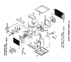 Friedrich SQ05J10B-B cabinet/mounting parts diagram