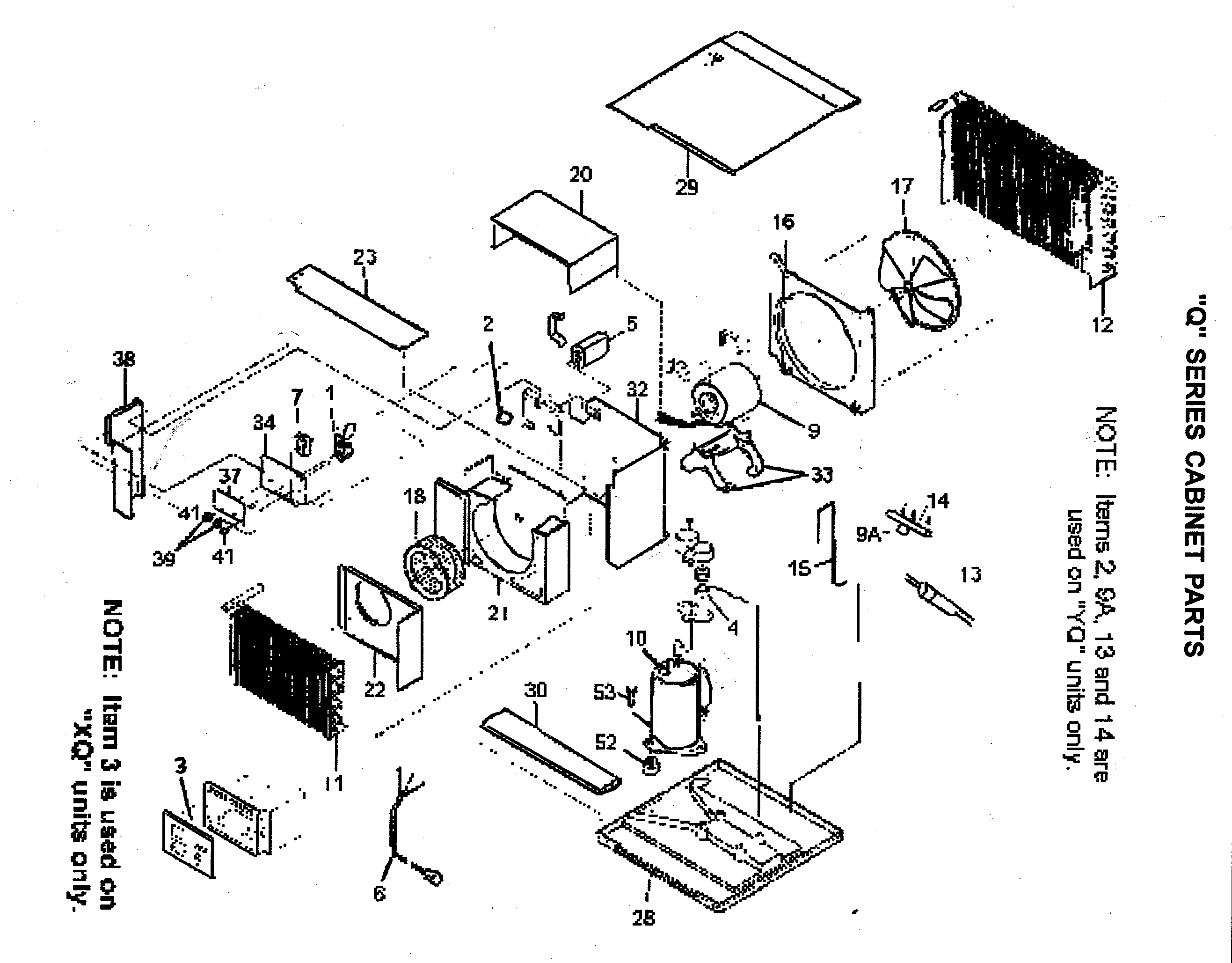 Cabinet/mounting parts