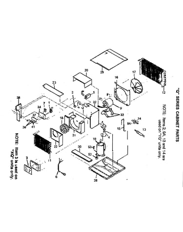 Cabinet/mounting parts