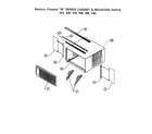 Friedrich KM20J30-A cabinet/mounting parts diagram