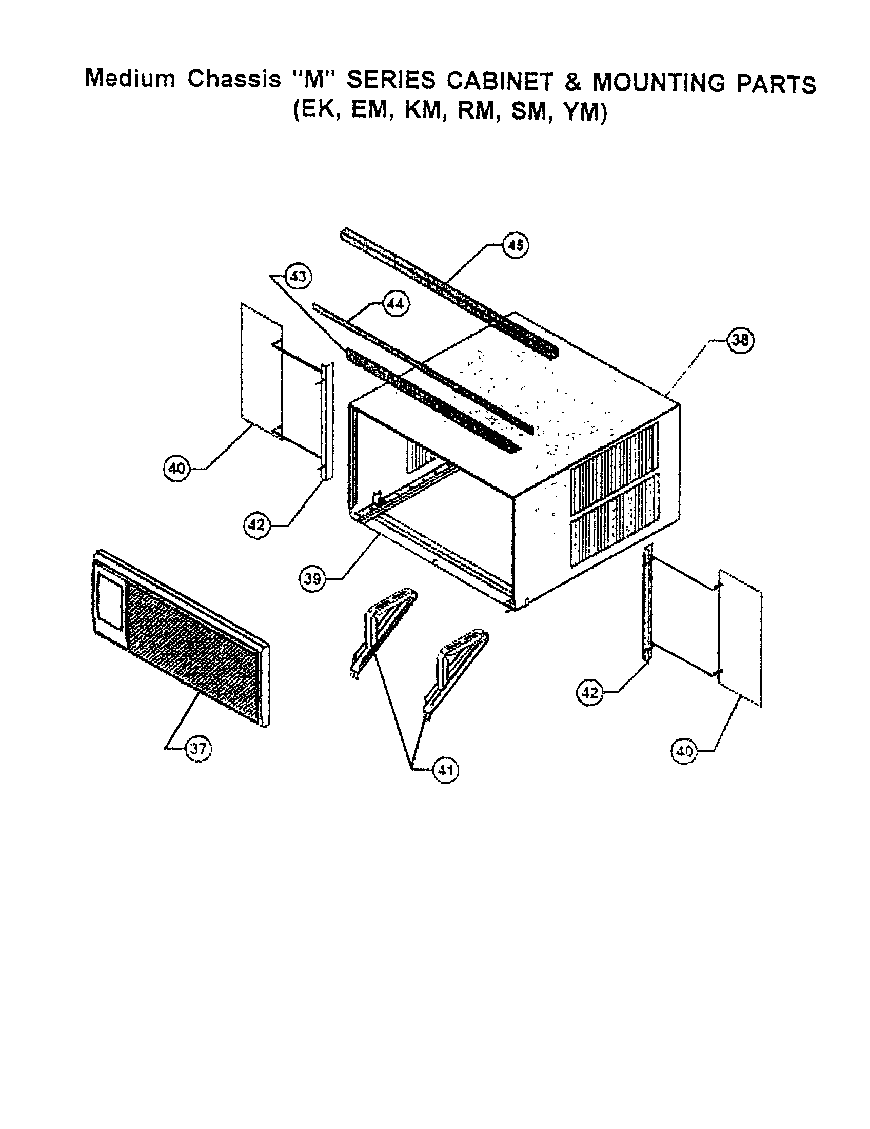 Cabinet/mounting parts