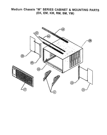 Cabinet/mounting parts