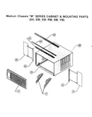 Cabinet/mounting parts