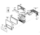 Samsung HCP4241W5S cabinet parts diagram