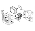 Toshiba MW20FP1 cabinet parts diagram
