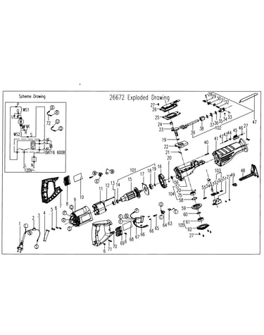 Housing assy/wrirnf diagram