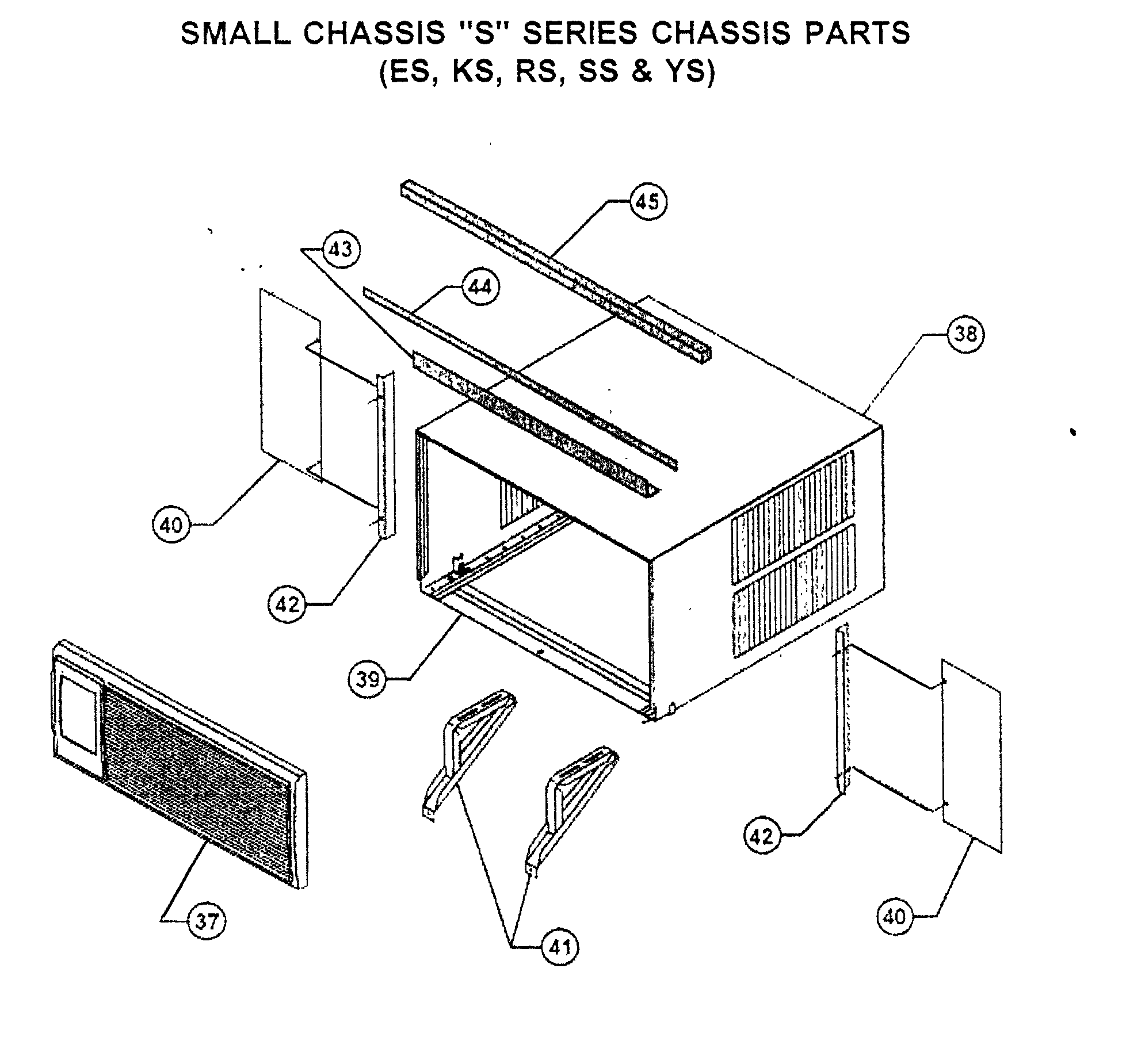 Cabinet/mounting parts