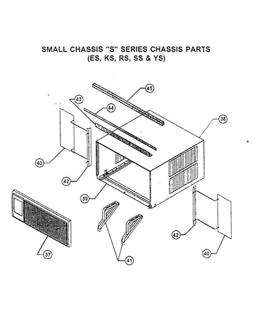 Cabinet/mounting parts