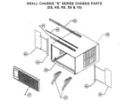 Friedrich ES16J33A-A cabinet/mounting parts diagram