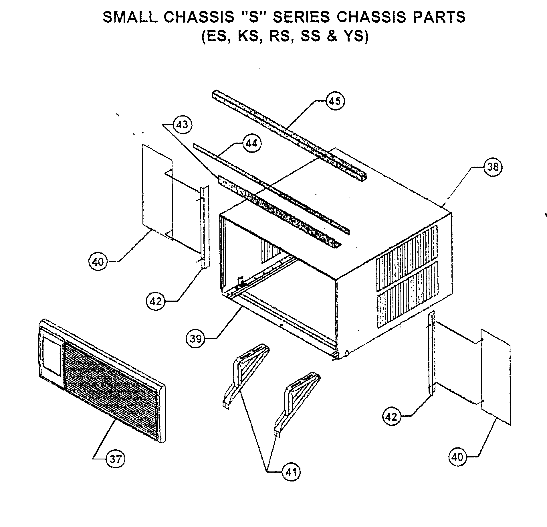 Cabinet/mounting parts