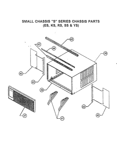 Cabinet/mounting parts