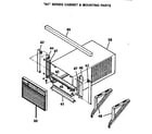 Friedrich SC06H10F cabinet/mounting parts diagram
