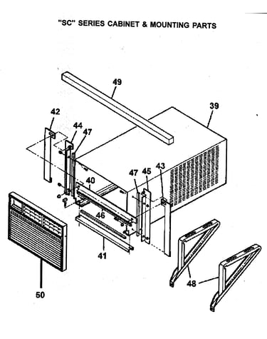 Cabinet/mounting parts