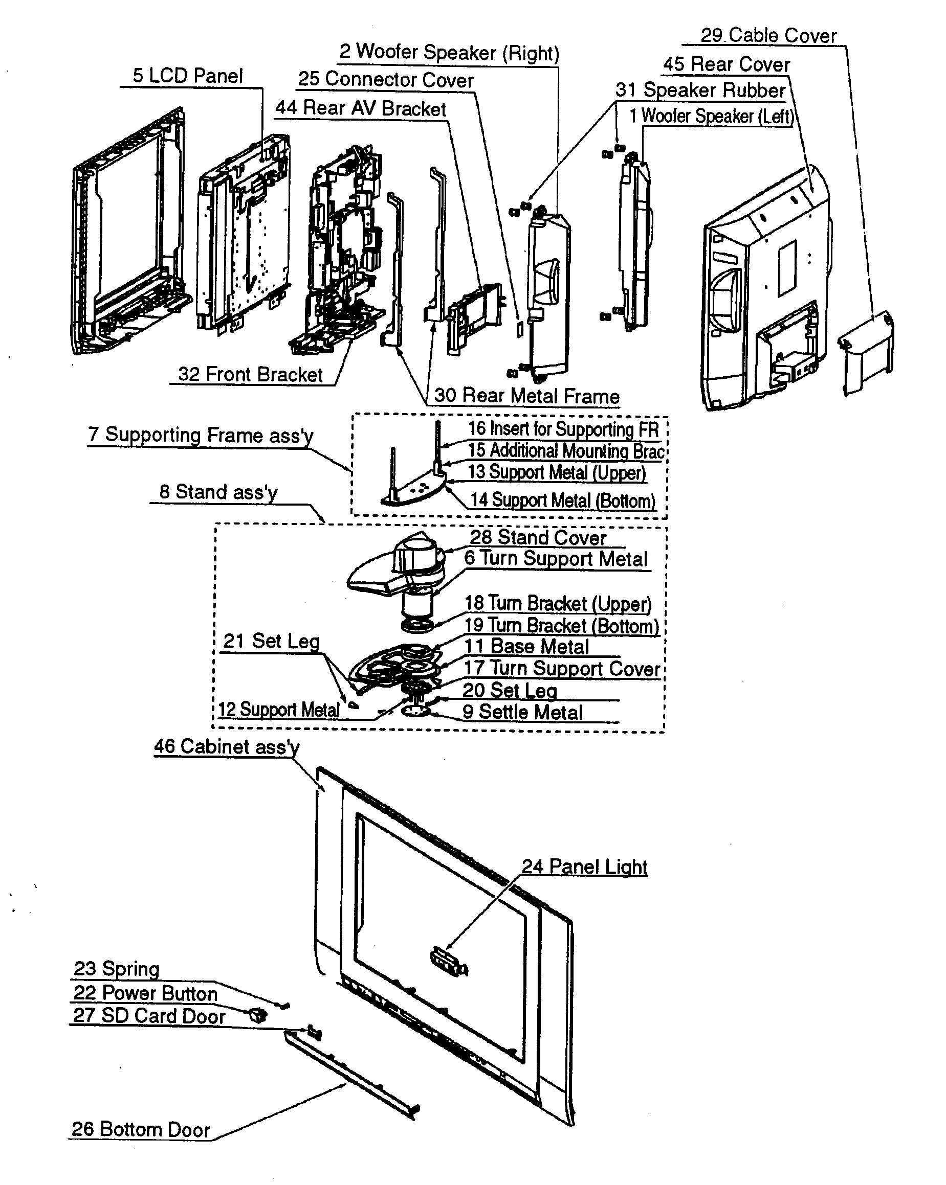 CABINET PARTS