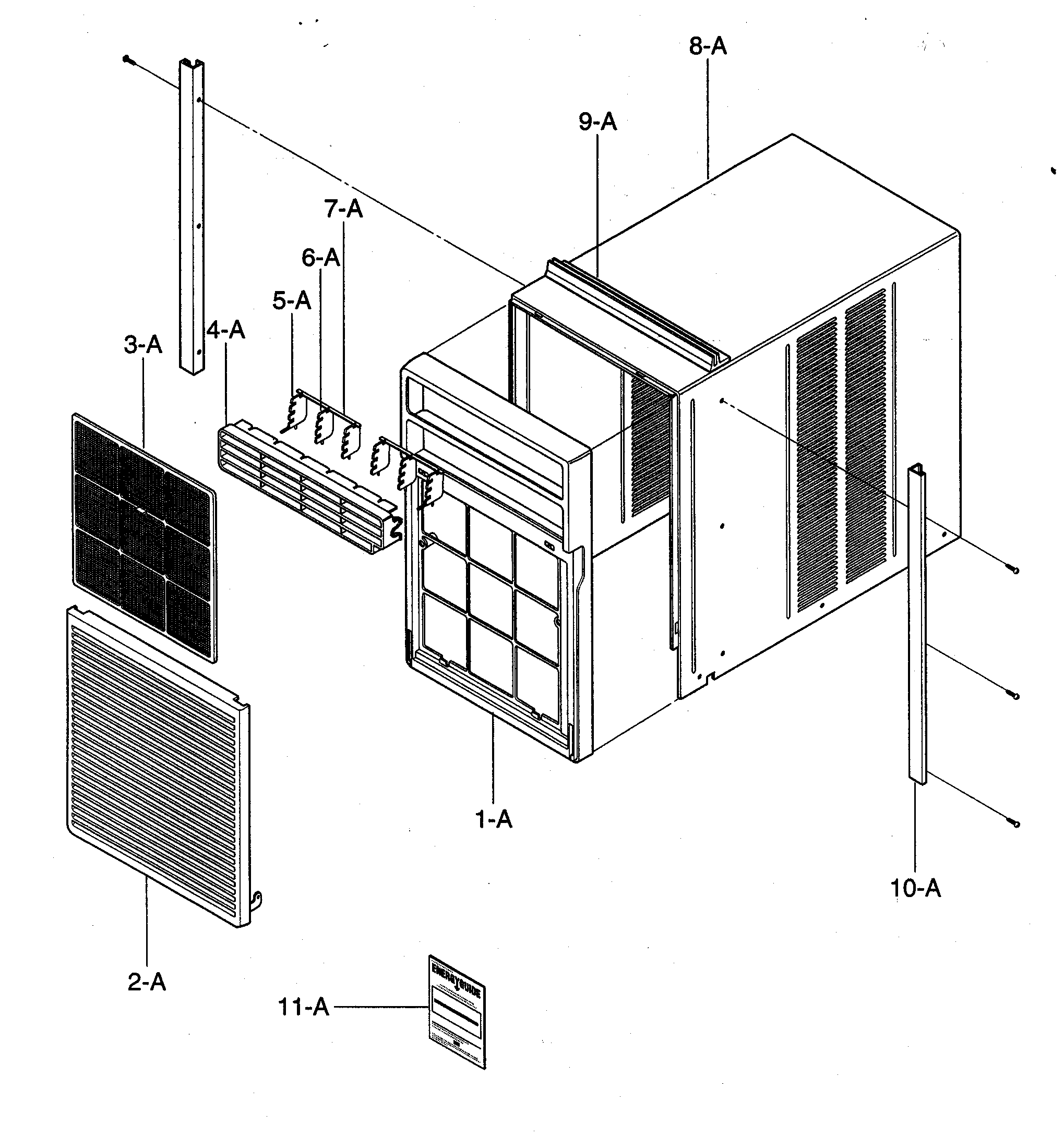 Cabinet/front grille assy