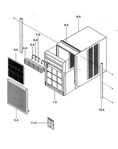 Cabinet/front grille assy