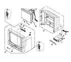 Panasonic PV-20DF64 cabinet parts diagram