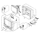 Panasonic PV-27DF64-K cabinet parts diagram