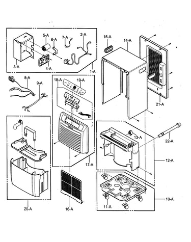 Outer case/control parts