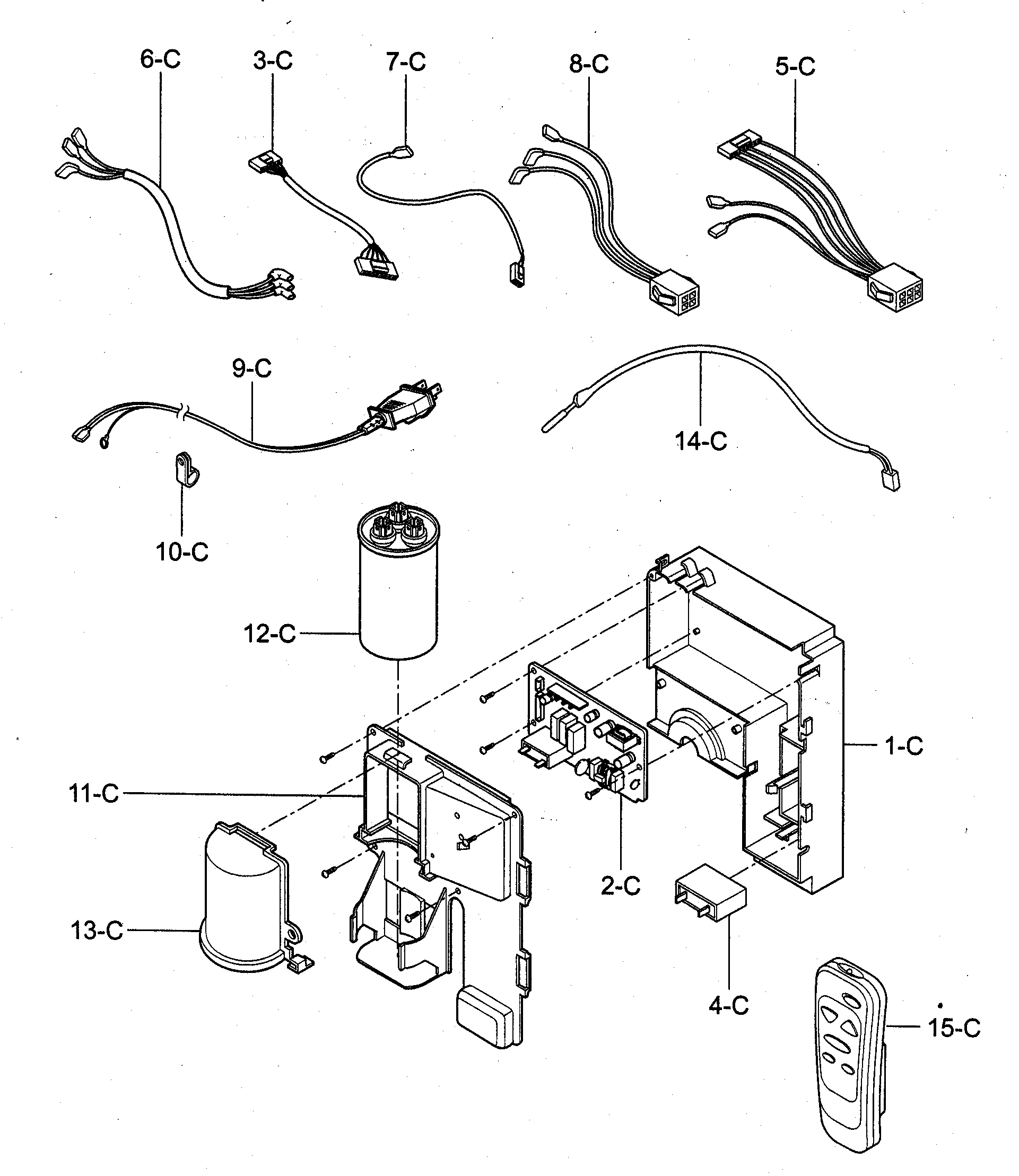 Control box assy