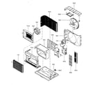 Kenmore 58072087200 air handling/cycle parts diagram