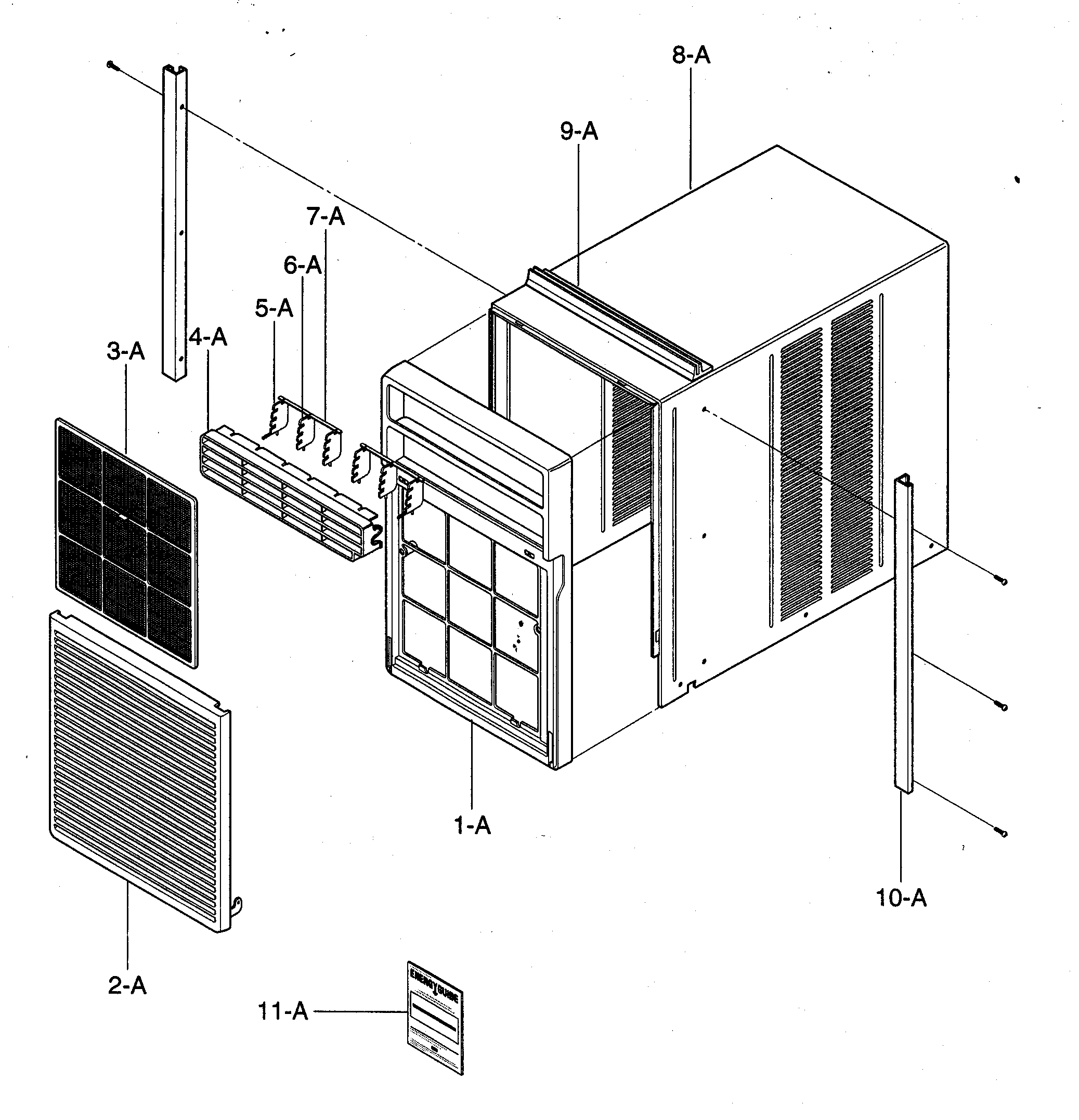 Cabinet/front grille assy