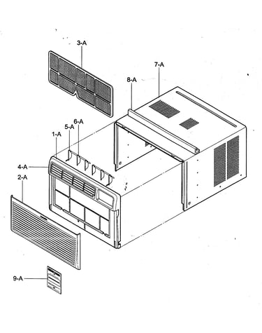 Cabinet/front grille assy