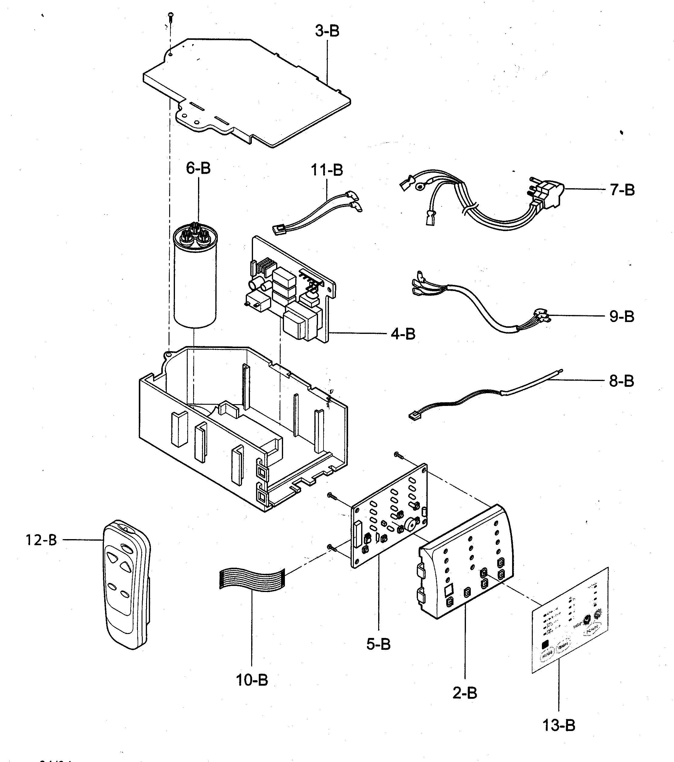 Control box assy