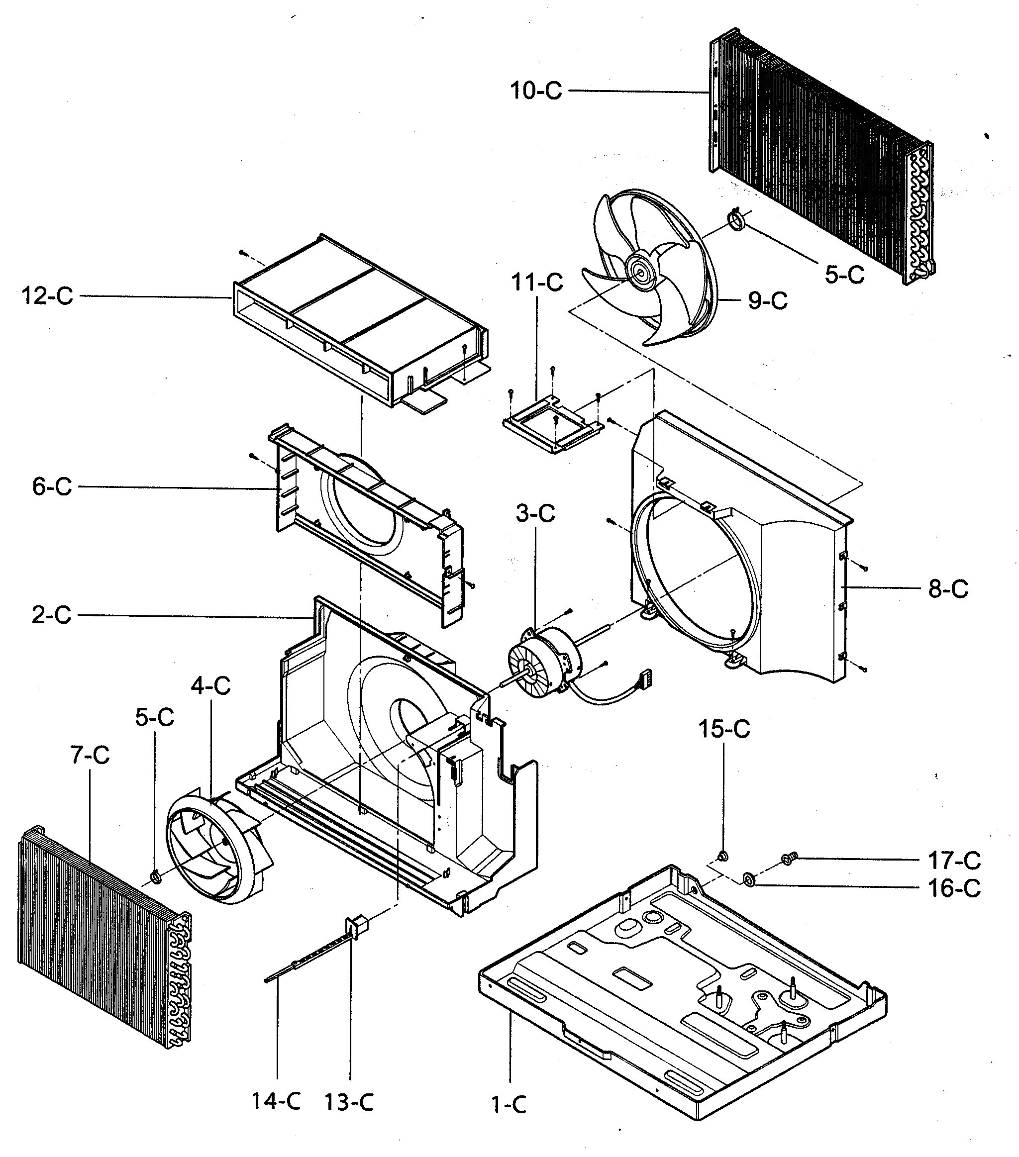 Air handling/cycle parts