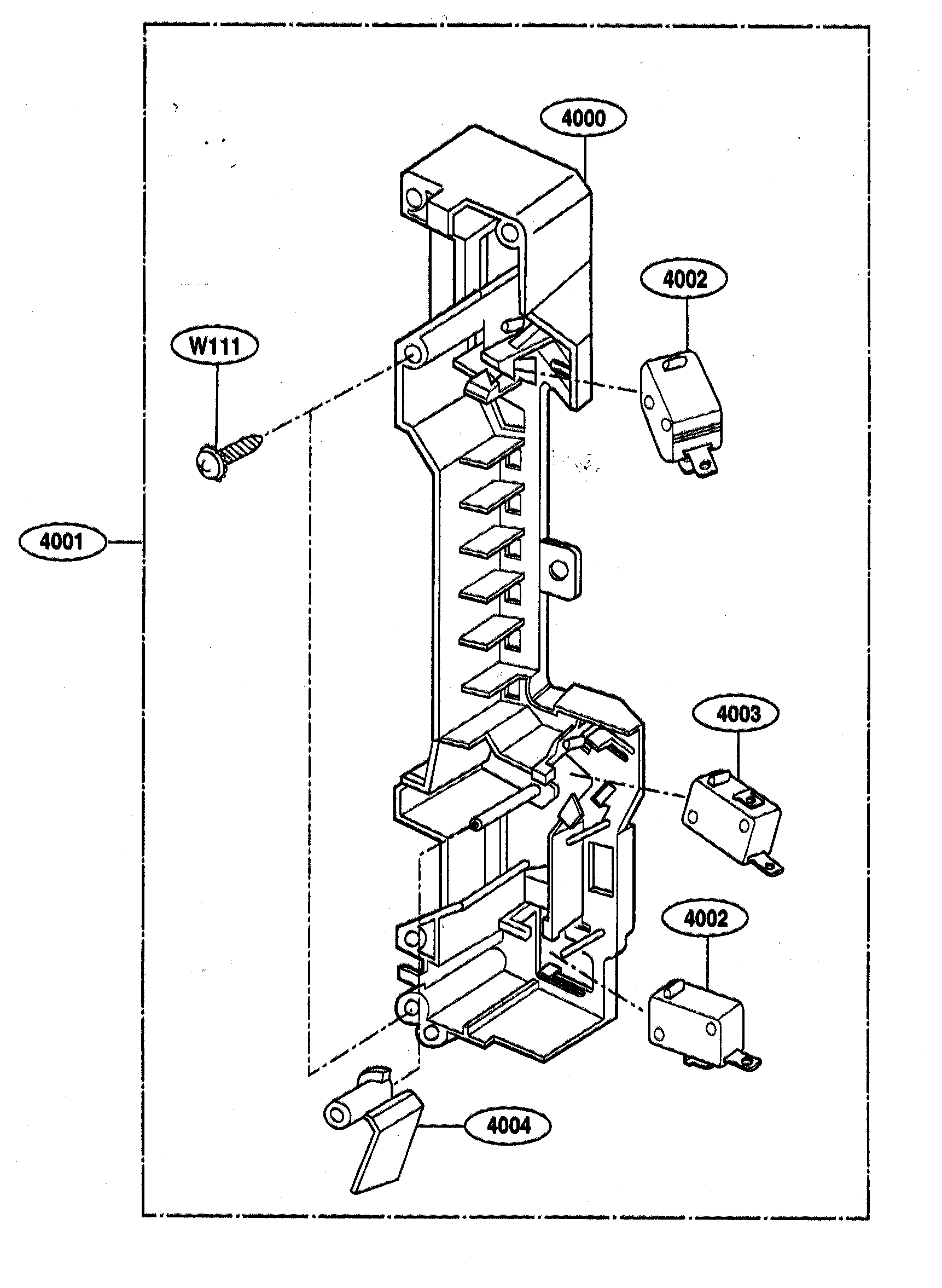 Latch board parts