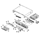 JVC TH-M501 cabinet parts diagram