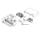 Sansui VRDVD4001A cabinet parts diagram